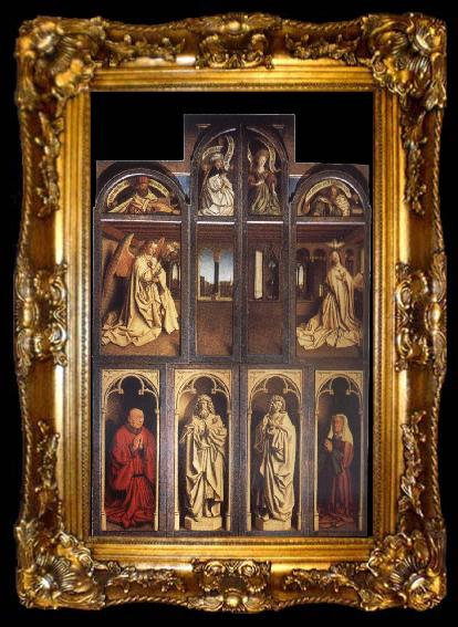 framed  Jan Van Eyck The Ghent altar piece voltooid, ta009-2